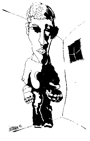 Caricatura de Ivanhoe Navarrete (1991)