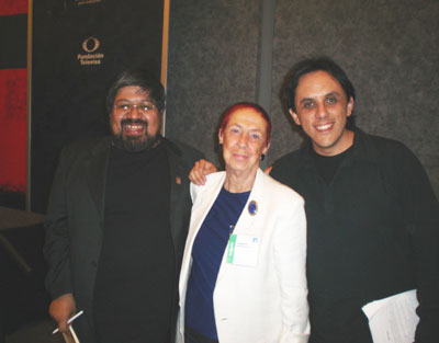 José Luis Zárate, Angélica Gorodischer y Alberto Chimal en la FIL de Guadalajara (2005)