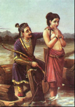 Tiempo después, Satyavati fue cortejada por el rey Santanu, padre de Bhishma