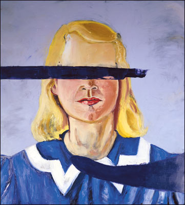 "Niña grande sin ojos" de Julian Schnabel. Fuente: telegraph.co.uk