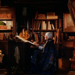 John Gielgud como Próspero en la película de Peter Greenaway