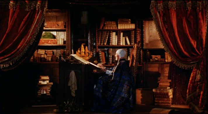 John Gielgud como Próspero en la película de Peter Greenaway